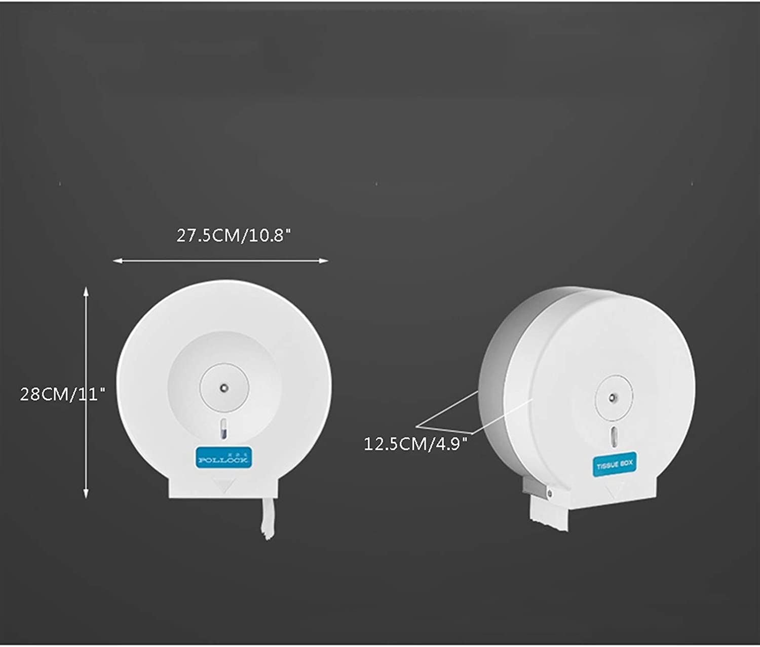 NOLLAM Bagno Dispenser di Asciugamani di Carta per Montaggio a Parete e amp; Portarotolo Commerciale da appoggio Dispenser di Carta igienica Scatola di fazzoletti per Cucina Bagno Tovaglioli