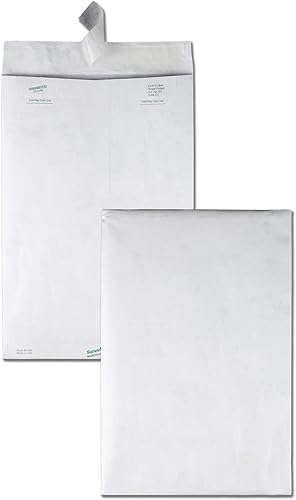 Miniatura 3 de Quality Park QUAR1660 Survivor - Sobres DuPont Tyvek de 10 x 15 pulgadas con cierre autosellante, 14 libras resistentes a pinchazos, desgarros y