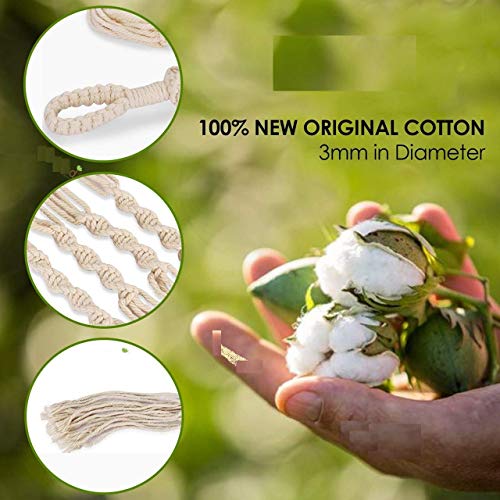 Image of Macrame Handmade Cotton Bohemian Style Heart Wall Hanging Beautiful Woven Wall Decor (Beige, Medium)