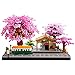 Cherry Train Tree House Scene Set Adult and Child Building Model kit