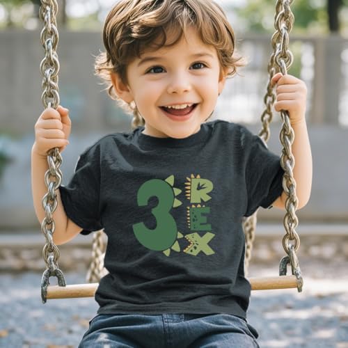 Image of Toddler Boys Girls 3rd Birthday Shirts for Baby Kids 3 Years Old Birthday Outfit for Party Short Sleeve Tshirt