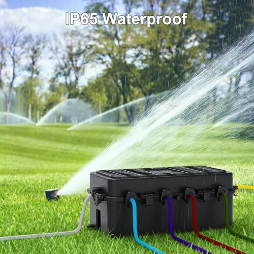 IP65 Outdoor Electrical Box, Weatherproof Extension Cord Box for Indoor & Outdoor Use, Protects Outlets & Power Bar (≤8.66×3.74 in), Inter Size: 9.45×4.17×2.52 in (Black-M) — view 7