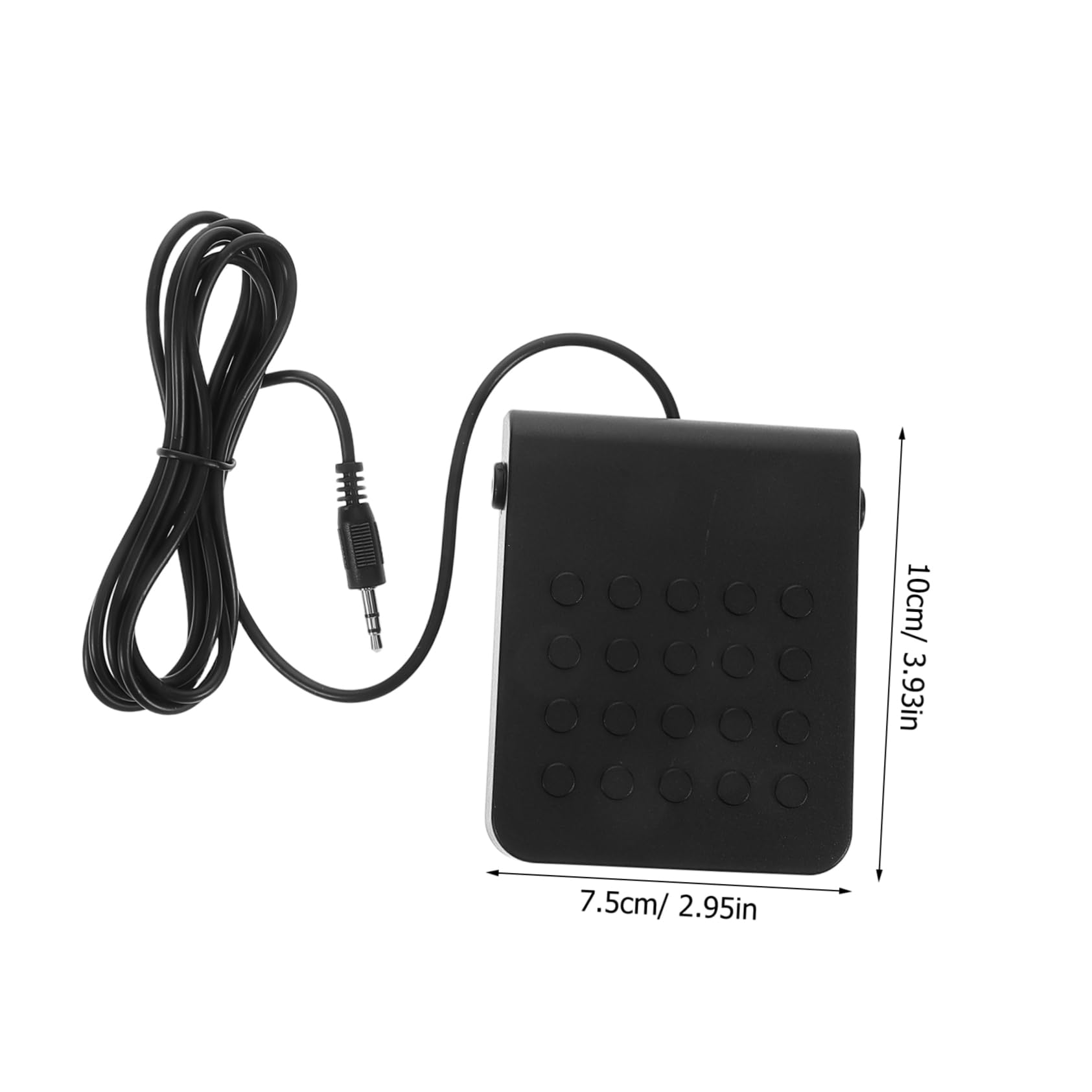 VICASKY Universal Midi Pedal for Piano Keyboard Metal Abs Material Easy to Install for Digital Instruments 3.5mm Connection Black