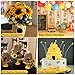 Tidponra 120PCS Bumble Bee Décor, Resin Honey Bees for Crafts, Small Plastic Bees Ornaments for Decorations
