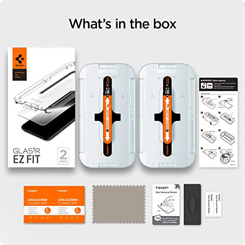 Image of Spigen Tempered Glass Screen Protector [GlasTR EZ FIT - Privacy] Designed for iPhone 12 / iPhone 12 Pro - 2 Pack