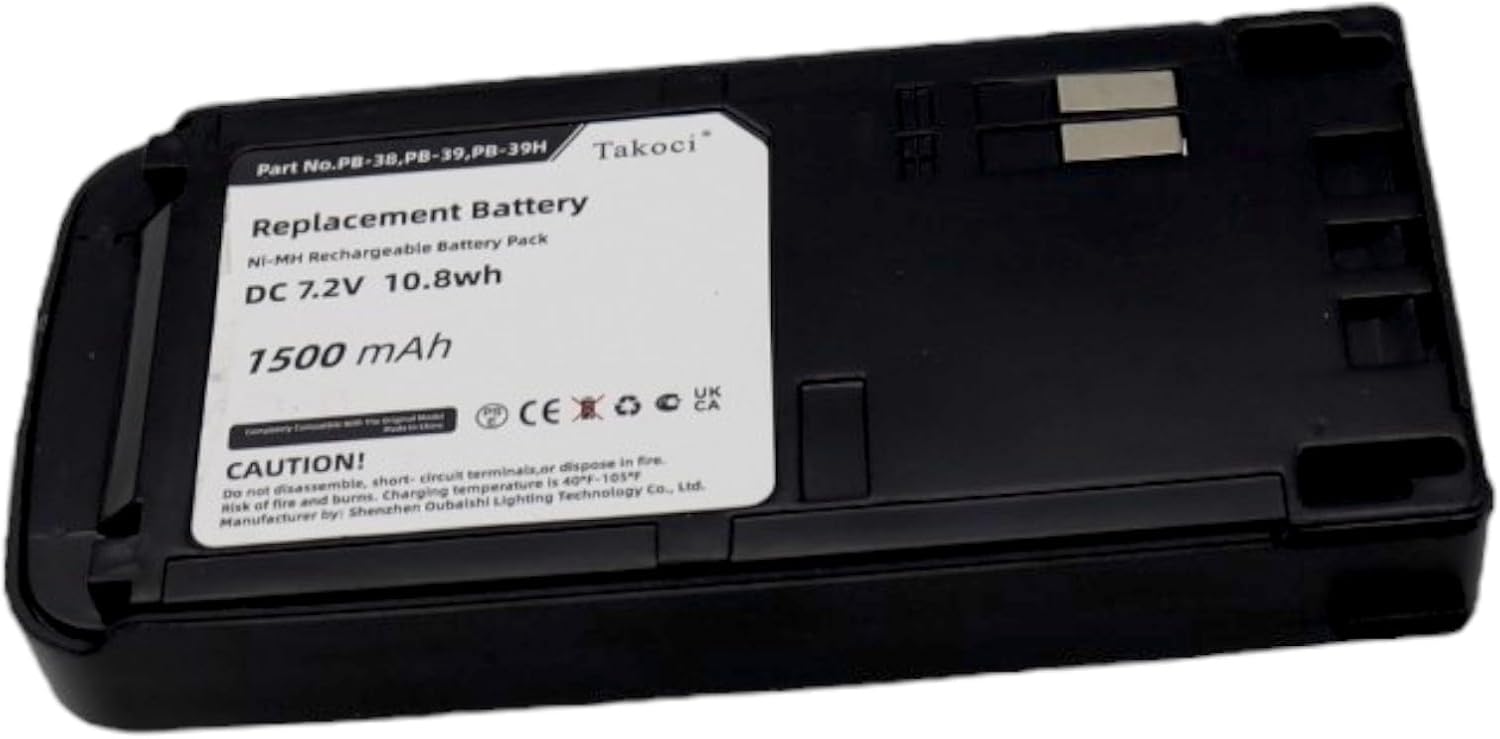 Replacement Battery Compatible with Ken'wood TH-D7A, TH-D7E, TH-D7G, TH-G71A, TH-G71AK, TH-G71E, TK-D7A,fits Part No PB-38, PB-39, PB-39H, 7.2V 1100mAh / 7.92Wh