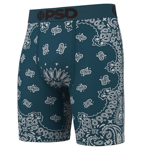 PSD Men's Boxer Briefs - Bandana Mix 3 Pack, 7 Inch Inseam, Moisture-Wicking Boxer Briefs for Men Pack, Size Large2