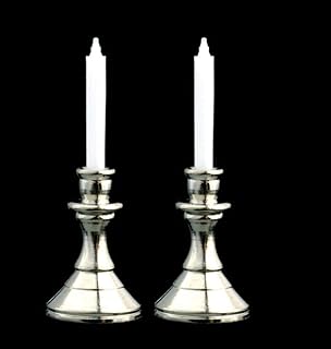 Dollhouse Miniature Silver Candlesticks