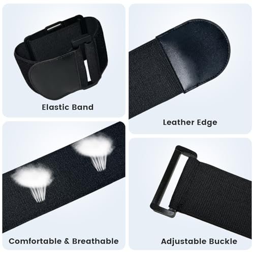 OHLPRO Pilot Kneeboard for iPad & 7"-11" Tablets, Upgraded Wide Elastic Strap for Secure Fit on Thigh, Adjustable Viewing Angles, Premium Plastic Material, Ideal for Aviation & Watching
