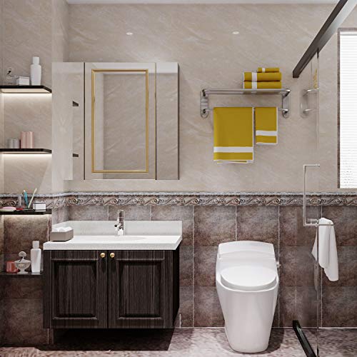 Fixsen 24 Inch Bathroom Towel Rack Towel Bar Towel Shelf Brushed Nickel Stainless Steel And Zinc Alloy Wall Mount 1Pc For House Lavatory And Hotel… #TOP6