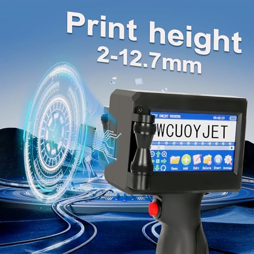 Image of Handheld Printer Ink Original Solvent Fast-Drying 42ML Black Ink Replacement for H760 Handheld Inkjet Printer Ink Cartridge