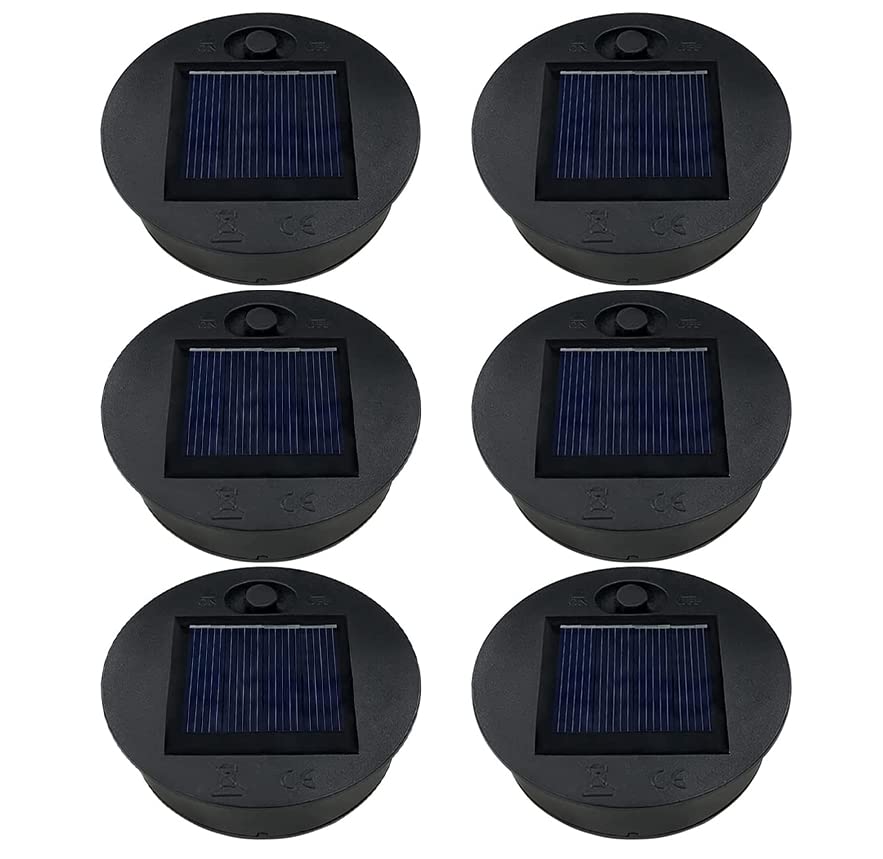 ULEMONDEE Solarleuchten Ersatz 7cm/8cm solar Einmachglas Led Einsatz ersatz Solarmodul Für Gartenleuchten (7cm 6 Stk)