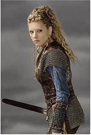 Amazon.com: Vikings 8 x 10 Photo Katheryn Winnick Grey Sky w/Sword ...