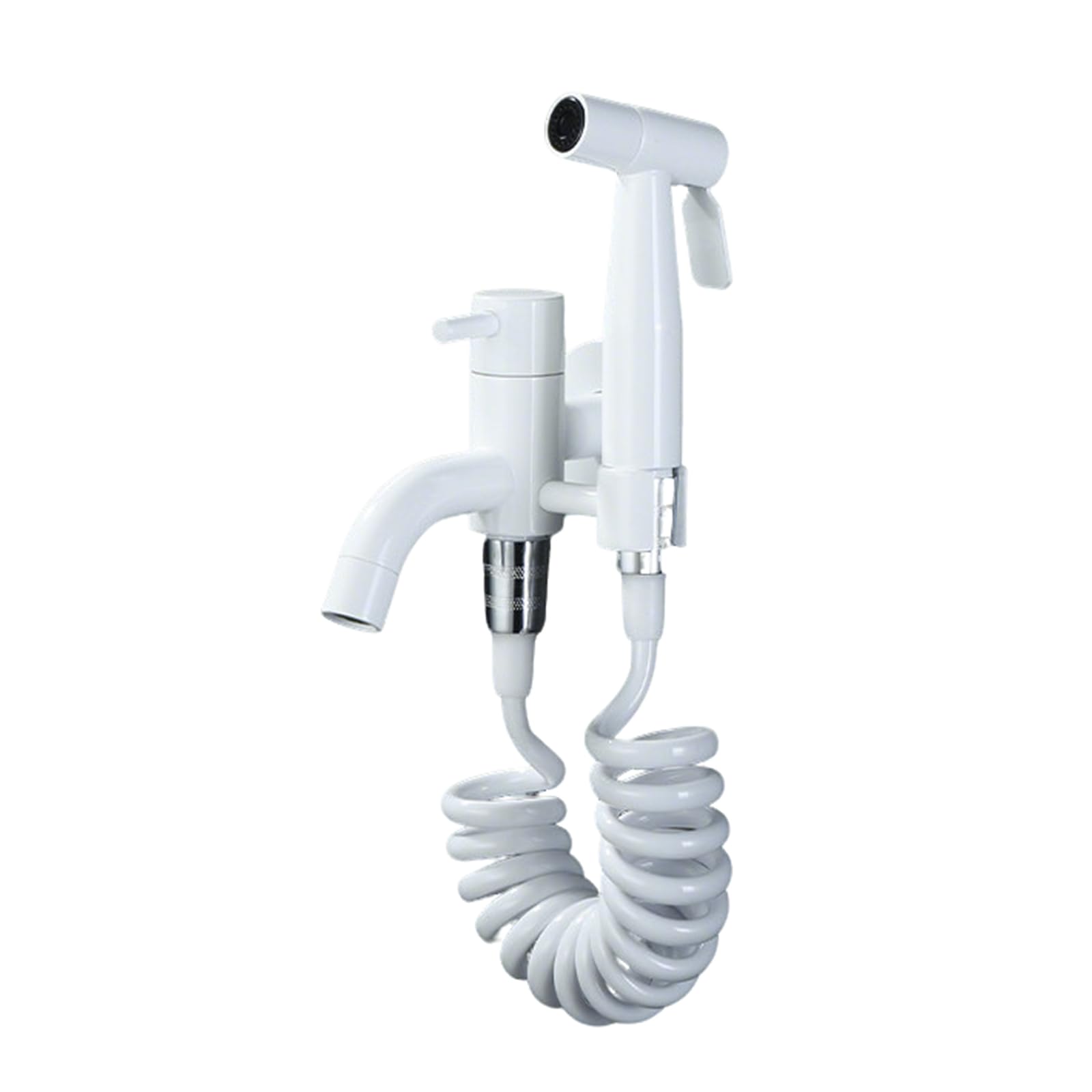 Grifo bidet para WC blanco: soluciona la falta de espacio con esta ducha higiénica de pared