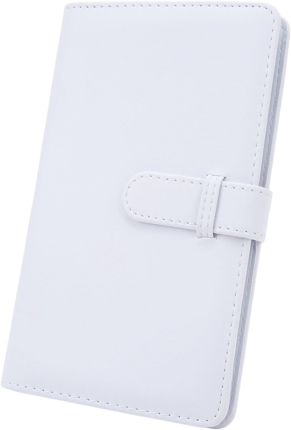 YunseityMini Photo Album for 3 Inch Film, 108 Pockets Album for Fuji Film Instax Mini 12 11, PU Leather Photo Book Photo Booklet with Lock (White)