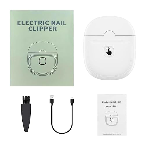 Miniatura 8 de Cortaúñas eléctrico – Cortador de uñas eléctrico automático de 2 velocidades para adultos/personas mayores/bebé/niños – Cortador de uñas con luz LED