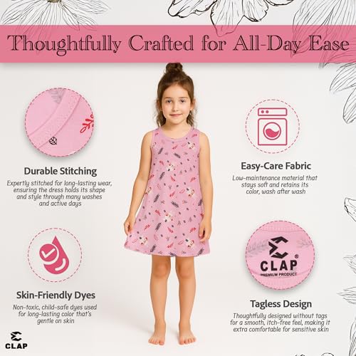 Image of CLAP Baby Girl's Midi Dress (Pack of 4)