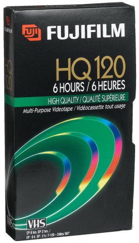 Fuji 23021121 HQ T-120 VHS Video Cassette (Discontinued by Manufacturer)