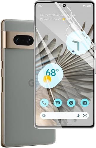 Protector de pantalla frontal flexible para Google Pixel 7a 6.1 "Película de hidrogel 3D transparente TPU sensible al tacto Desbloqueo de huellas