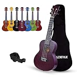 Kadence Concert Ukulele 23' Spring Summer Collection of Ukuleles- fluorocarbon strings, matt finish with Strap & Bag