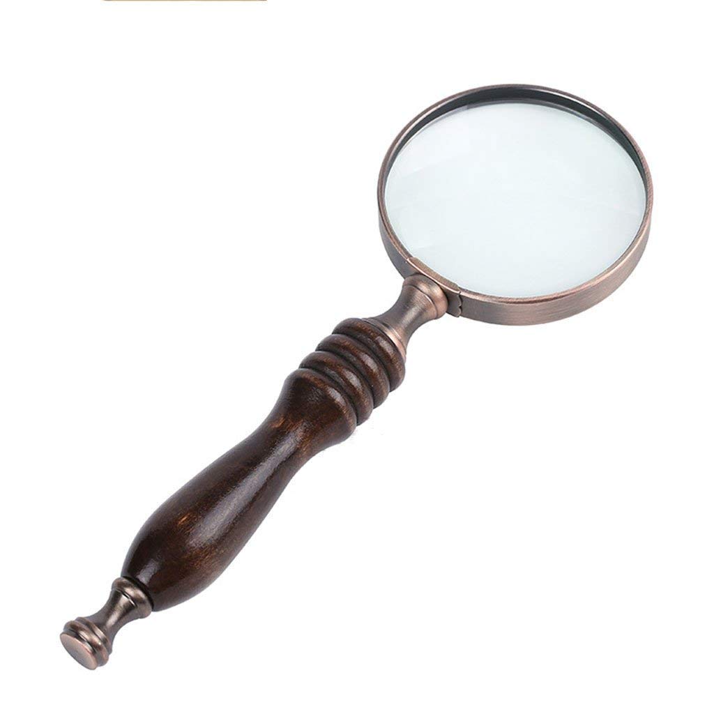 Lupa, Educativa, Investigación, Lupa de Metal de Lujo Estilo Retro Vintage, Regalo de Mano.