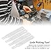 Mrchrogge 4Pcs Lock Repair Pick Padlock Unlock Tool Hardened Carbon Steel Set for DIY Disassembly