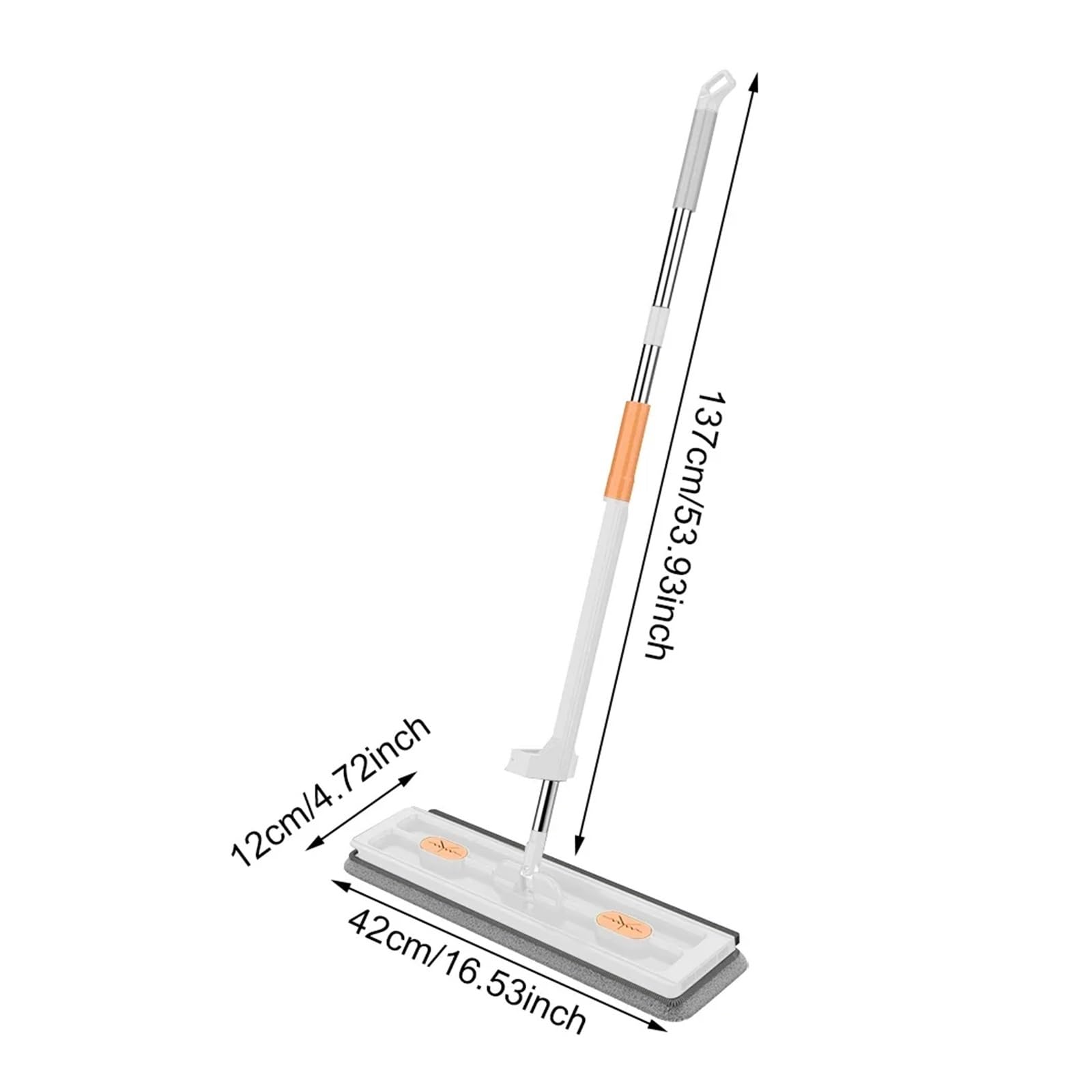 Trapeador Plano Giratorio de 360°, trapeador Deslizante autónomo, trapeador de Piso de Microfibra, trapeador Flotante for Piso sin Lavado a Mano, Herramientas de Limpieza for el hogar(Pink)
