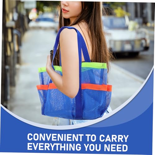 Extra Large Mesh Beach Bag Sandproof Tote with Multiple Pockets for Swimming Travel Outdoor Activities Durable Construction for Essentials 7