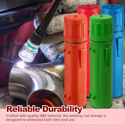 Image of Zonon 4 Pcs Welding Rod Storage Tube 14 Inch Tig Rod Holder, 4 Colors