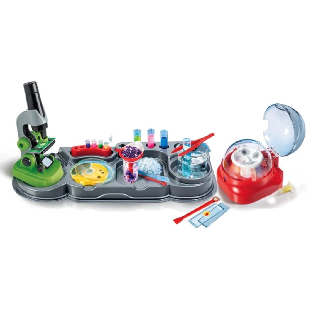 Clementoni - 52315 - Science et Jeu - Laboratoire - Super Labo de Science - avec Microscope, Centrifugeuse et 150 Expériences - Jeu pour Enfants à partir de 8 Ans et Plus