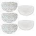 Home Appliance Filter Kit AD-5. Pack Mop Pads Ersatz für Bissell Powerfresh Dampf MOP 1940 1440 Serie (2x weiße Mopp-Tücher + 3x gestreifte Mopp-Tücher) Kleine Hausgeräte-Teile ( Color : White gray )