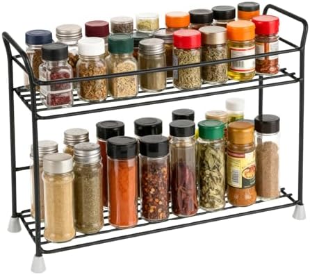 Amazon.com: FMOACEN 2 Tier Spice Rack Organizer for Countertop Sturdy ...