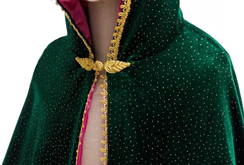 Disfraz de capa con capucha de princesa Elsa Anna para niñas miniatura 7