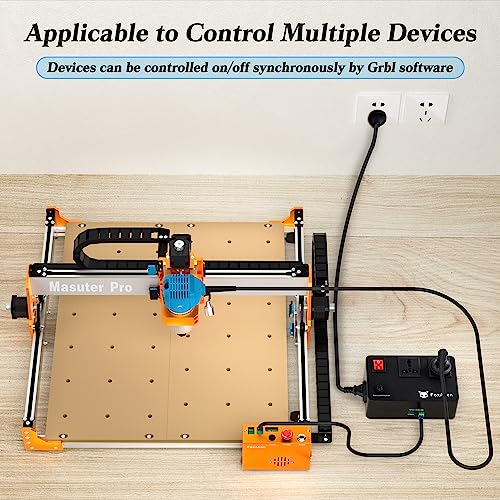 FoxAlien Interruptor De Relé Do Módulo De Relé Para Máquinas Roteadoras Cnc, Roteadores E Conexão De