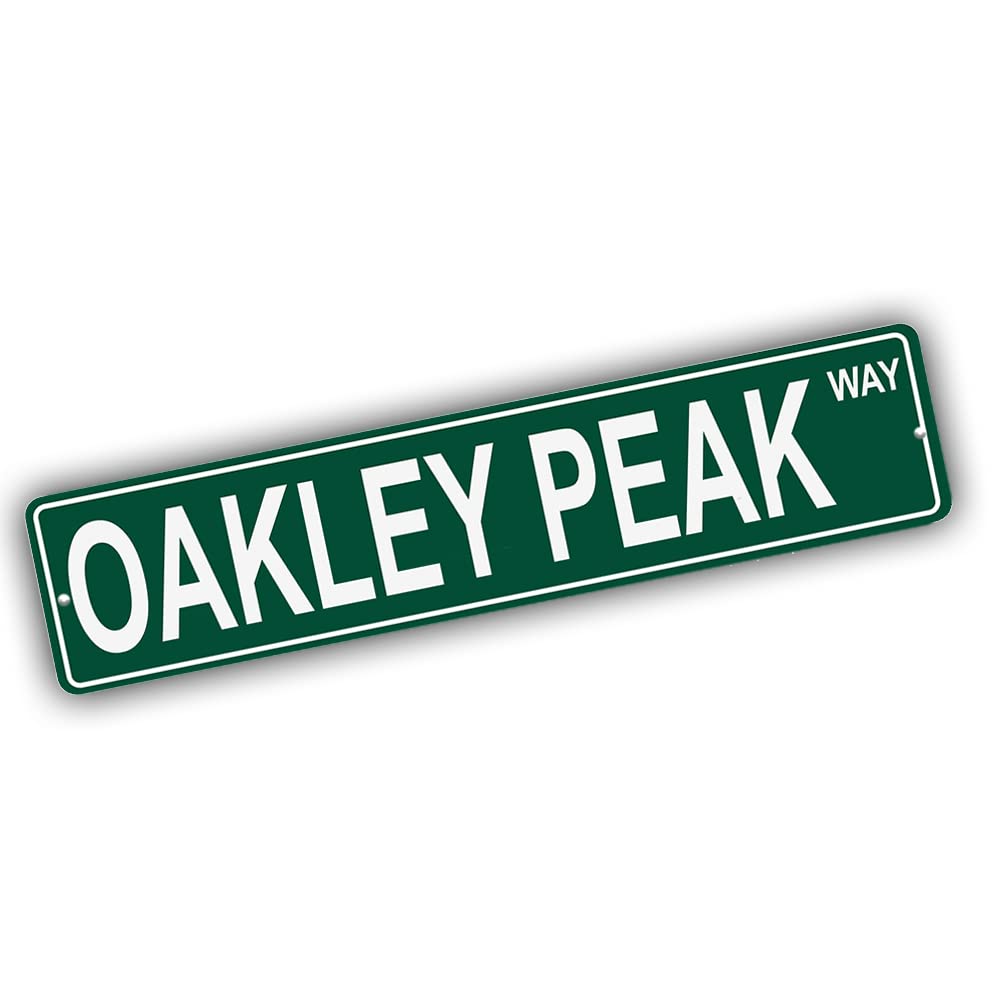 Alaska Mountains Pick Your Mountain Compatible/Replacement for Oakley Peak United States Mountain Aluminum Metal Tin Street Sign Style Home Decor For Man Cave Poker Tavern Game Room
