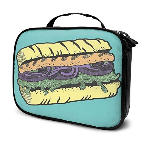 Preisvergleich Produktbild Lebensmittelmaske, professionell, groß, Make-up-Tasche, wasserdicht, Organizer, Kosmetiktasche für Männer und Frauen