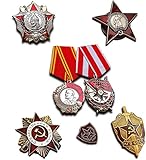 Trikoty Highest Soviet Military Medals Selection | 7X Medal/Badge | Elite Award Collection Antique Reproduction USSR Gift