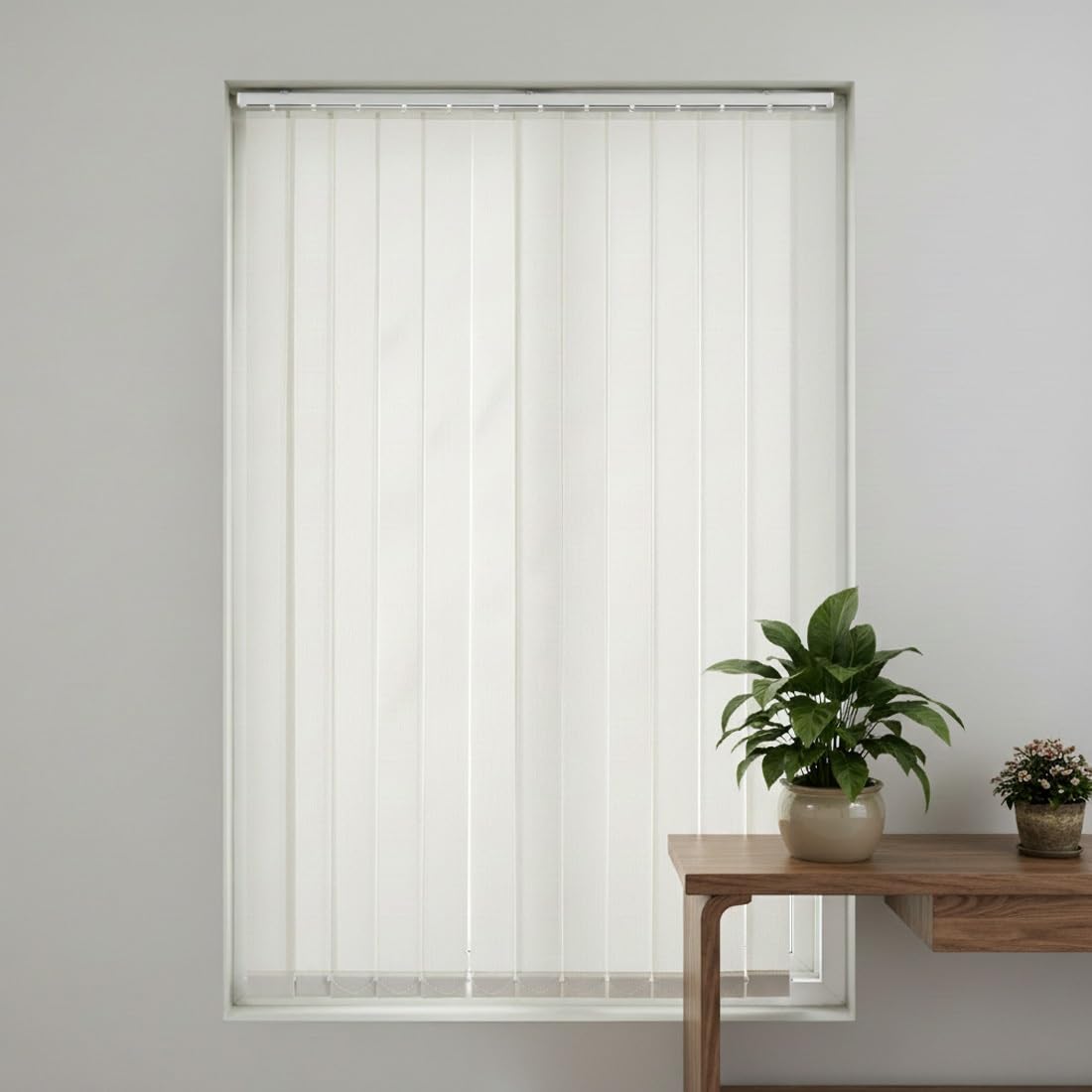 Tenda a Strisce Verticali con Bande in Tessuto da 97mm, Oscurante Verticale Veneziane, Tende Verticali Scorrevoli for Postazioni di Lavoro in Ufficio e for la Casa(Azzurro,W100xH180cm)