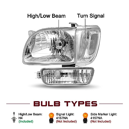 Image of JSBOYAT Headlight Assembly for 2001-2004 Toyota Tacoma CSL + BL