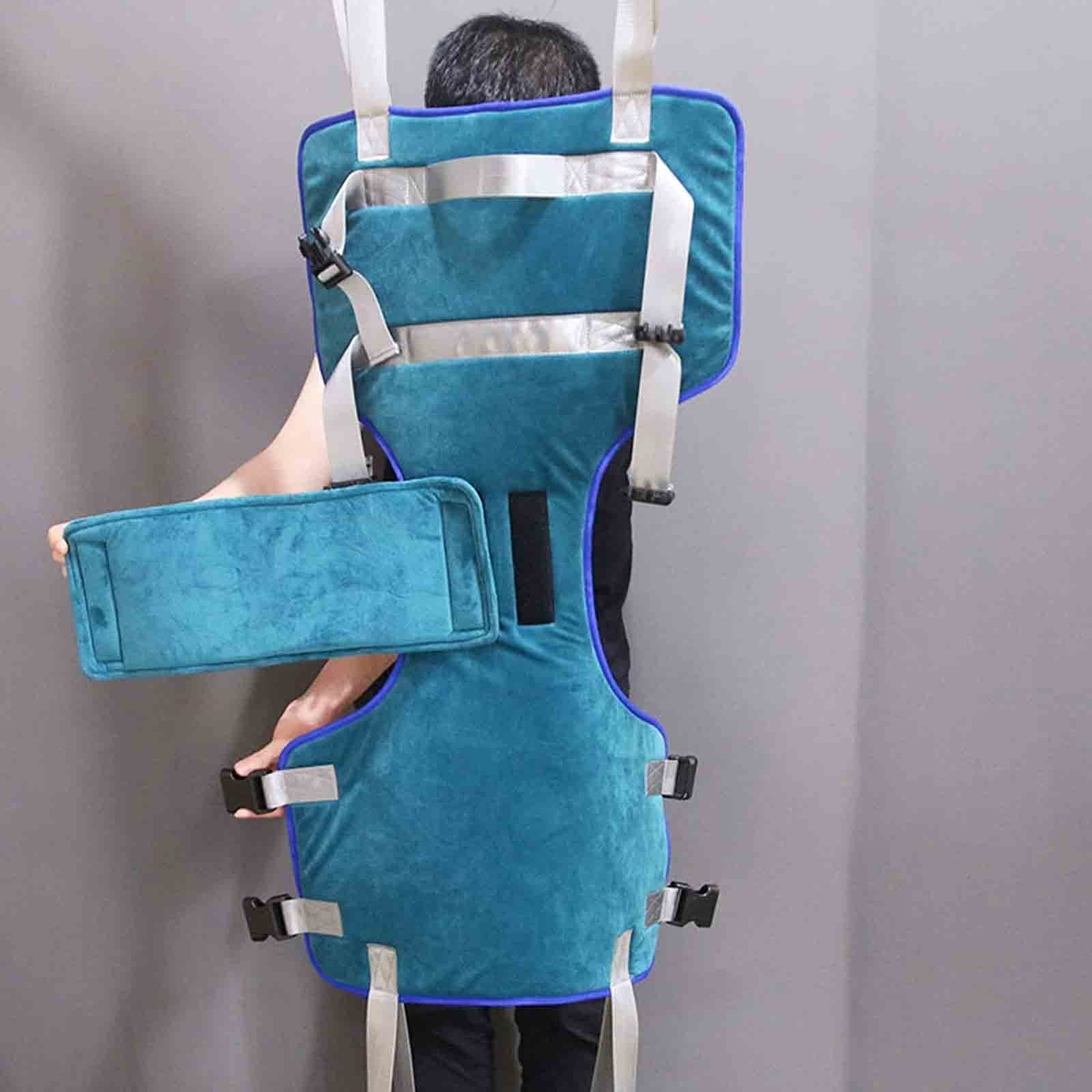 Grúa de paciente, Ayudas de pie para caminar de cuerpo completo, cabestrillo de elevación del paciente con soporte de cuatro puntos para el entrenador de alivio lumbar de la pierna ( Size : Large )