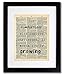 Be Comfortable With Growing Quote Dictionary Art Print - Vintage Dictionary Print 8x10 inch Home Vintage Art Wall Art for Home Decor Wall Decorations For Living Room Bedroom Office Ready-to-Frame