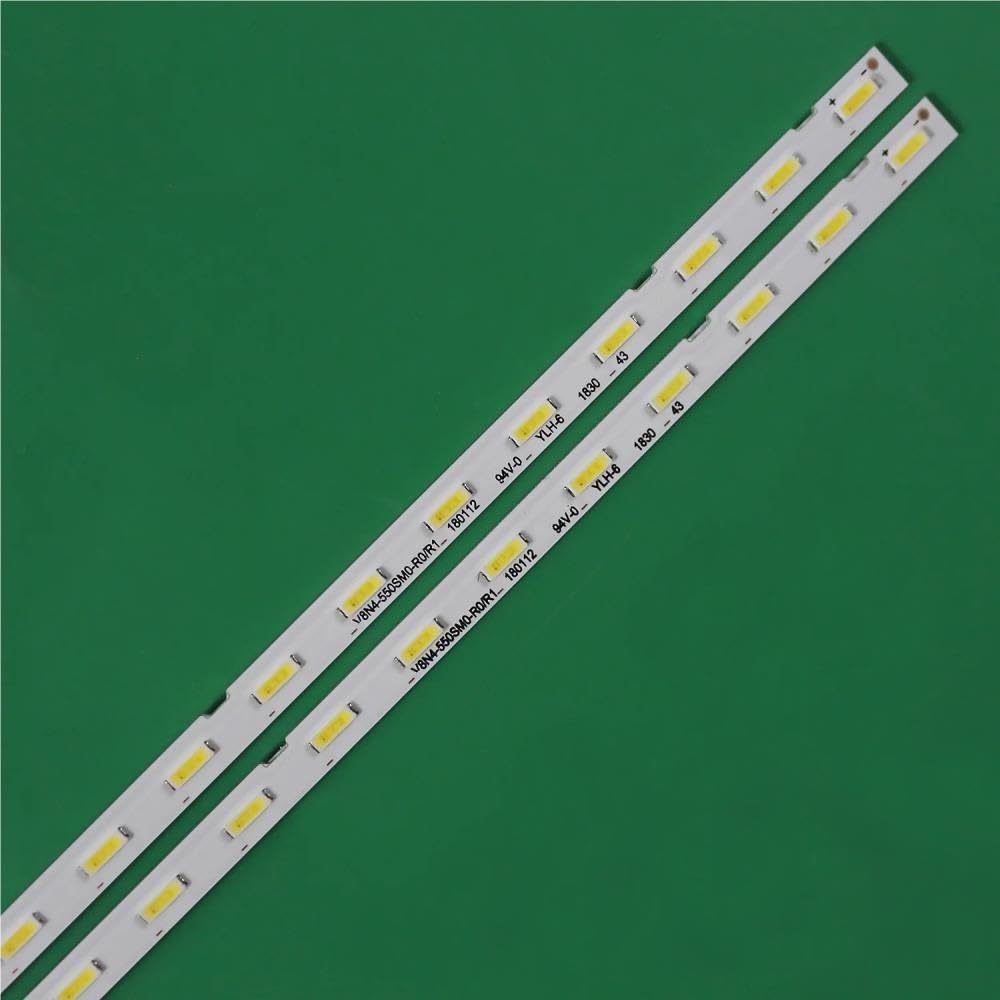 Striscia LED (2) adatta for UE55NU7462 UE55NU7475 UE55NU7672 UE55NU7675 UN55RU7400G UE55NU7462U UN55RU7400F UE55NU7675U UN55RU7400K
