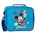 Disney Mickey Stars Trousse de toilette adaptable à Trolley avec bandoulière Bleu 25x19x10 cms Microfibre