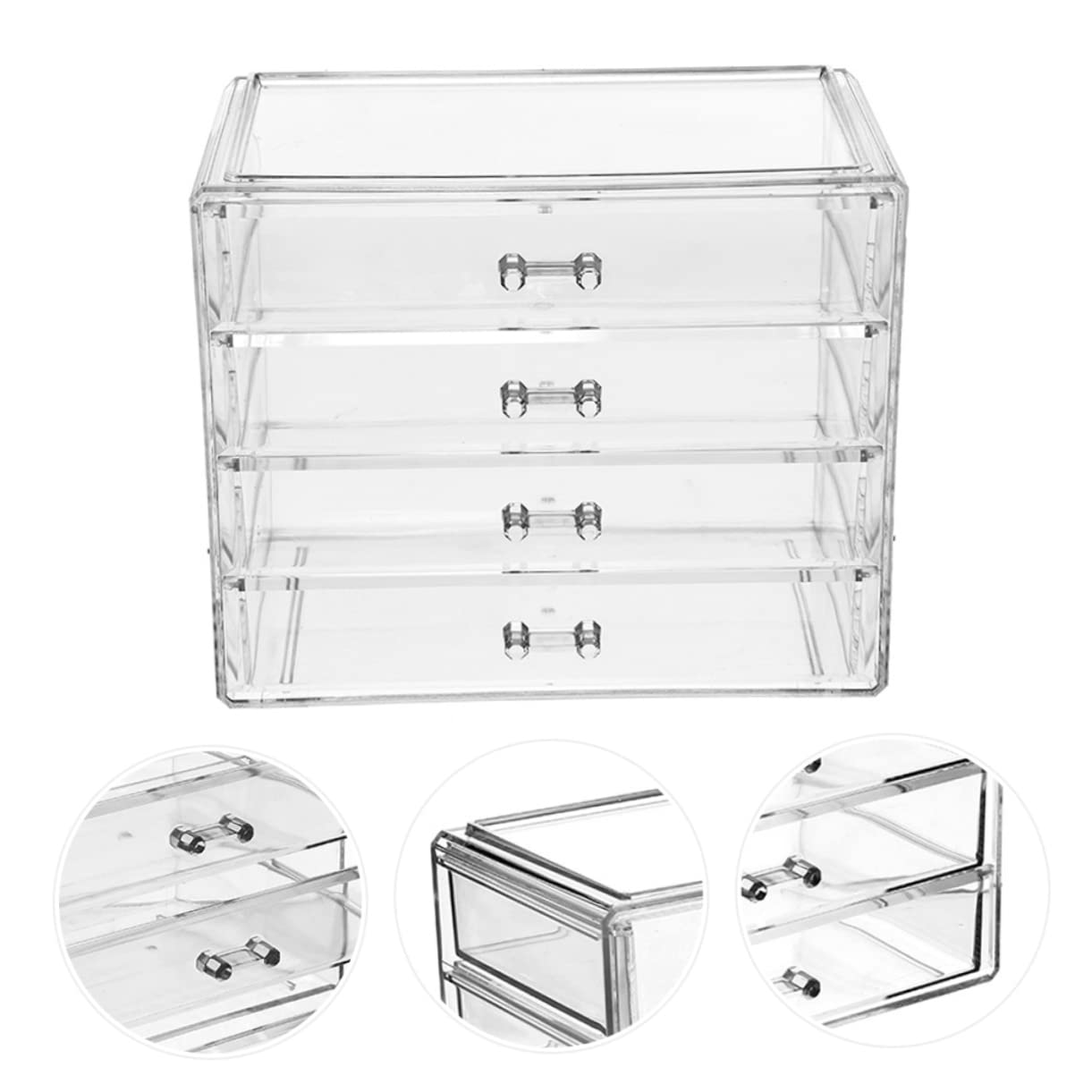 Boîte de Rangement pour Maquillage à Tiroirs en Acrylique Grosse