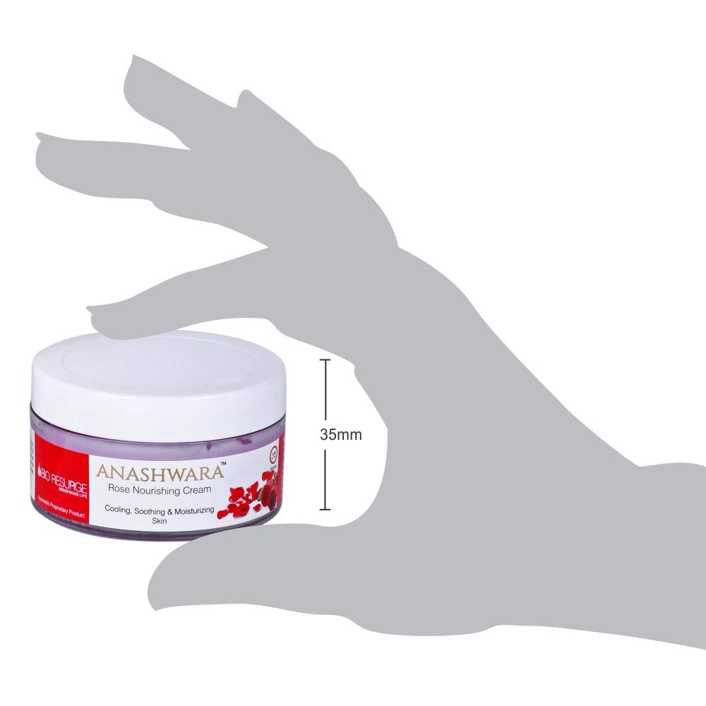 BIO RESURGE LIFE Anashwara Natural Rose Nourishing Cream For Soft & Smooth Skin And Remove Acne Marks 50 Gms - Image 4 thumbnail