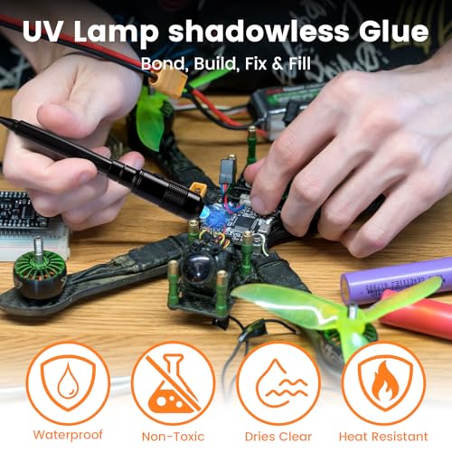 Realhunlee YYY001 Pro Uv Resin Liquid Plastic Welding Kit, Plastic Glass Repair For Home, Jewelry Super Glue Dryer Adhesive Epoxy Ultraviolet Uv Glue Light thumb #1