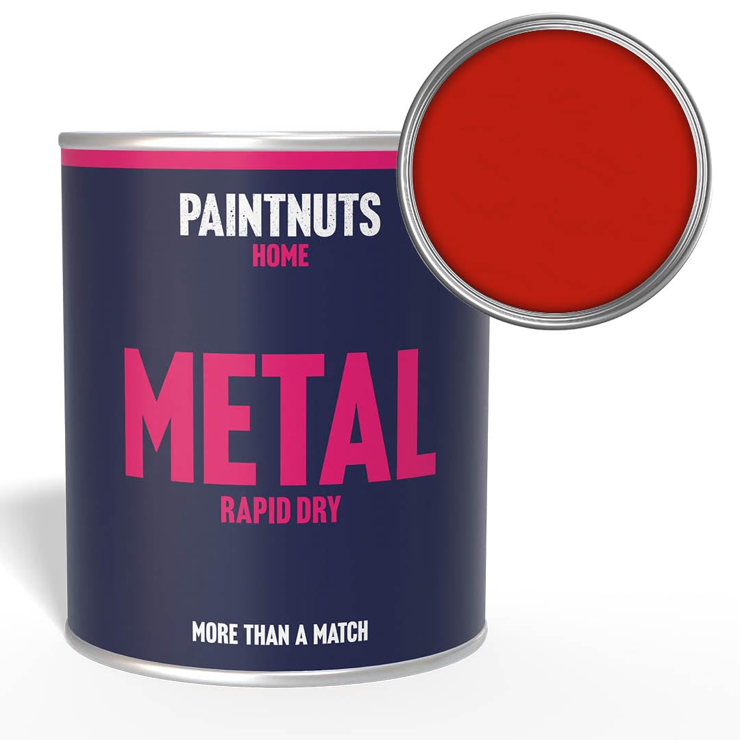 Paintnuts Light Red (Ral-3020) Rapid Dry Metal Paint, Gloss Finish 500Ml