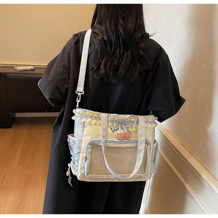 Bolso Ita Kawaii - Bolso tote para mostrar pins, bolso cruzado estético Y2K, bolso mensajero para hombro y mano miniatura 3