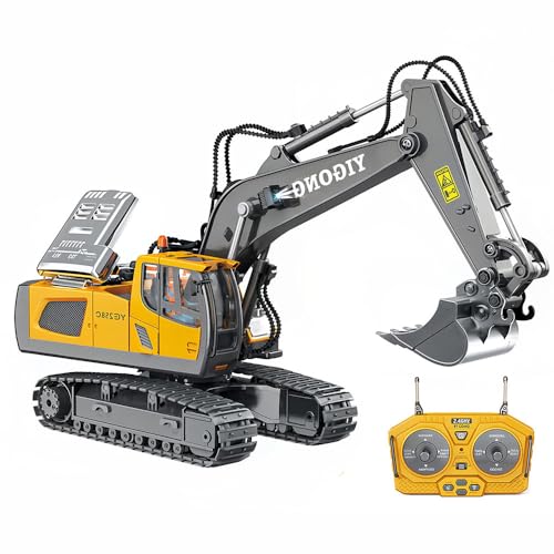 建設車両おもちゃリモコンタイヤショベル Amazon.co.jp: 合金製リモコンショベルカー 2.4GHz 360°回転 遠隔操作