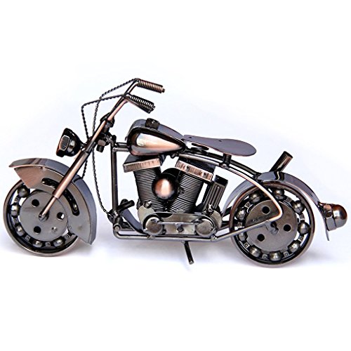 image for Amperer Collectible Art Sculpture Handmade Metal Motorcycle Tractor Mo